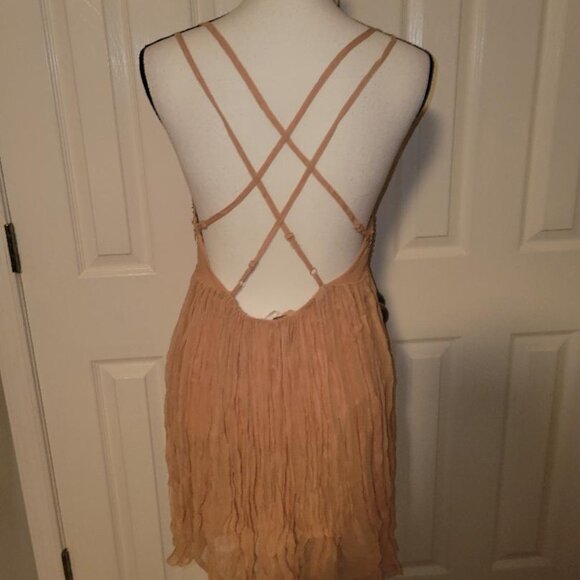 Free People Like A Diamond Chiffon Dress Size 4 - Picture 5 of 8